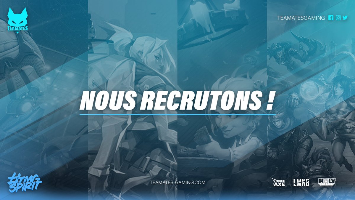 TeamatesG's tweet photo. 🟦 Recrutement 🟦

Envie de t'investir dans un projet eSportif grandissant ? Tu te sens à l'aise dans une de ces missions ?

➡️ Chef de Projet
➡️ Co-Directeur
➡️ Movie Maker
➡️ Rédacteur Web

On t'attend en DM 📨

#TMGSpirit #esport @Cherche_1Groupe @Jobs_Gaming @Search_Legacy https://t.co/TSeq2qjIur