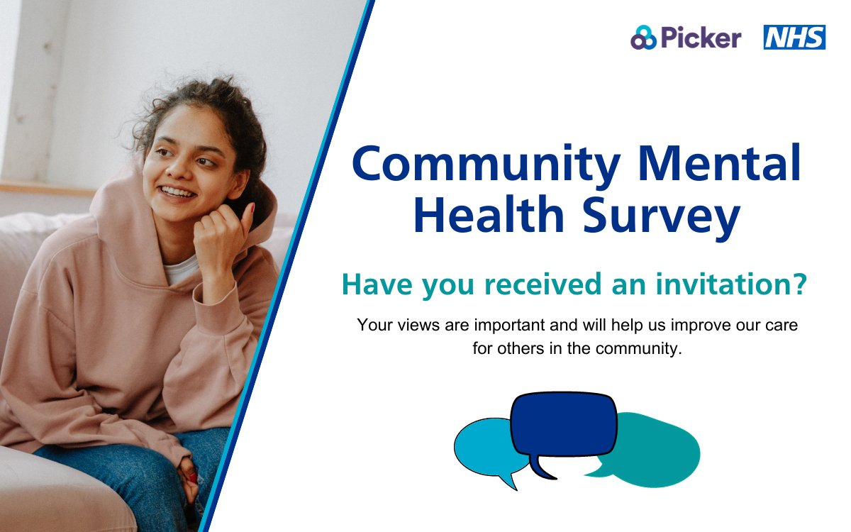 Recently used NHS Community Mental Health services @NELFT ? Lookout for the #CommunityMentalHealthSurvey arriving in the post soon. Your valuable feedback will help us improve the quality of our care and people’s experience.
