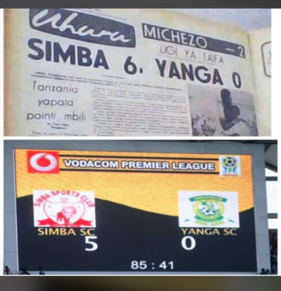 LomodoTz's tweet photo. Kama mtu anasaliti team yake ya mpira kwa sababu ya kufungwa msimu mmoja tu 
Huyo ataweza vumilia kuishi na mke hadi milele? 
Wazingatieni hao watu 🤣
🦁 x 🐸 https://t.co/ryzyy8Lpes