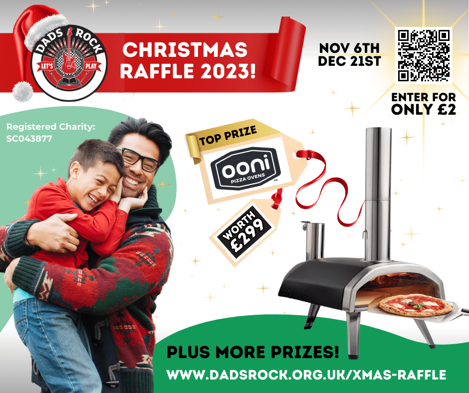 DadsRockOrg's tweet photo. 🎉 We're launching our #ChristmasRaffle today! Support our mission whilst also being in for a chance to win an #OoniPizzaOven plus loads more prizes. Learn more at 👉 https://t.co/w2iAabX2Yb. 

Thanks @OoniHQ for supporting us! 

#RaffleLaunch #SmallCharity https://t.co/xltwh9VuLd