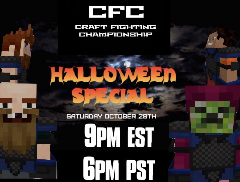 EsportCfc's tweet photo. CFC 62 Halloween Special replay is officially on our YouTube Channel!!!
Link is below!
Main event: Luciano vs Dave 
Co-Main event: Jay Chung vs Mal 2
#Israel #INDvSA #AttackonTitanFinalSeason #minecraft #twitch #youtube #GamingCommunity #StreamerCommunity 
https://t.co/nkQggw6drn https://t.co/81uMCjsR4D