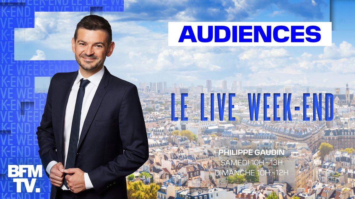 BFMTV_Inside's tweet image. 📺#AUDIENCES - 05.11

🔴Le #LiveWeekEnd sur @BFMTV (10h/12h)

✅1ÈRE CHAÎNE INFO

➡️7,6% PDA

➡️477 000 téléspectateurs en moyenne
➡️2,8 millions de téléspectateurs en cumulé