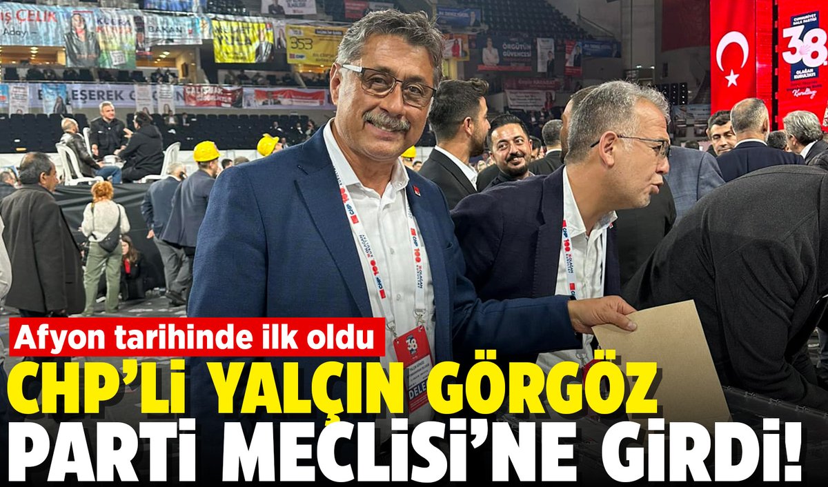 AfyonPostasi's tweet photo. Afyon tarihinde ilk: CHP’li Yalçın Görgöz Parti Meclisi’nde… https://t.co/lcspQvylp2 @Yalcingg https://t.co/XhU4DBA15K
