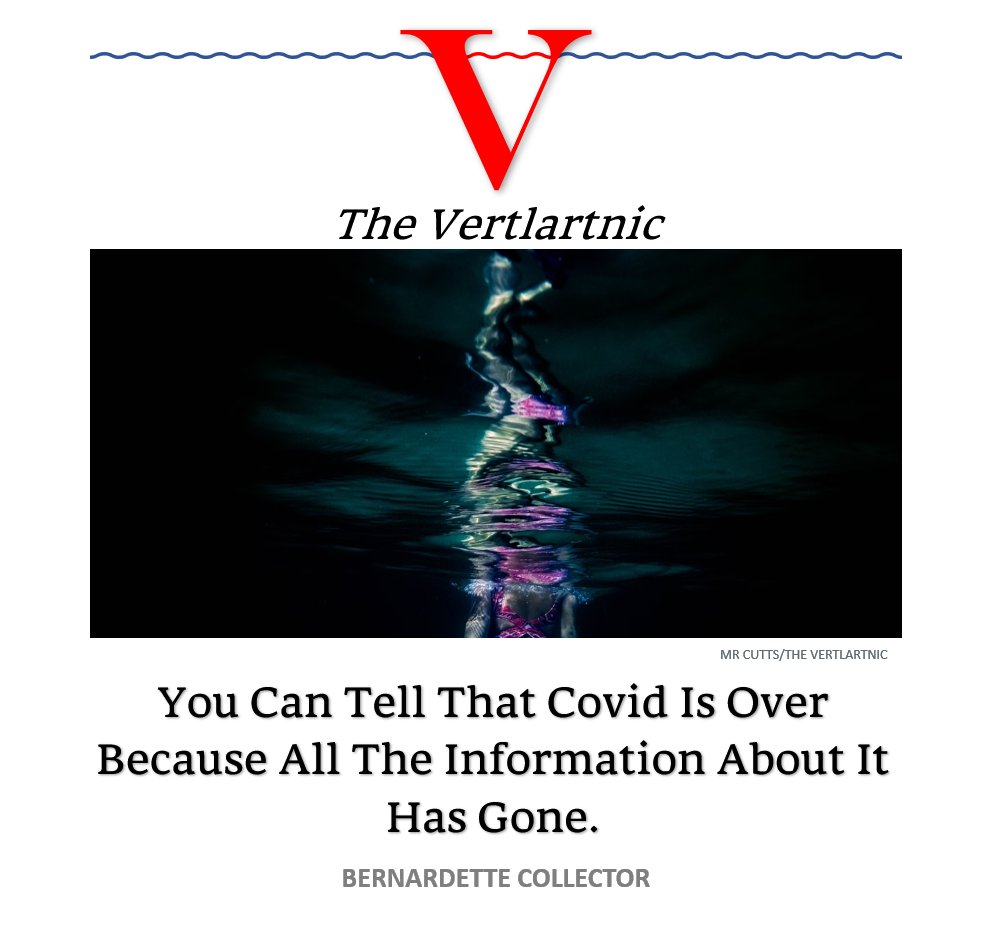 You Can Tell That Covid Is Over Because All The Information About It Has Gone.