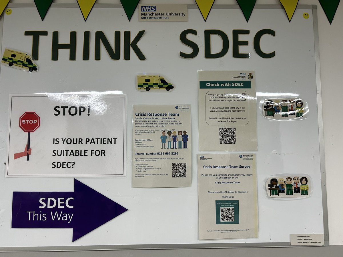 💥⭐️ THINK SDEC! ⭐️💥

While celebrating our 1️⃣st birthday 🎉 

WE’RE PROMOTING OUR SERVICE 🏥 
#THINKSDEC

<a href="/karenklmmoore/">Karen Moore</a> <a href="/mrs_flatley/">rachel flatley</a> <a href="/LeanneMcEachan/">Leanne McEachan</a>