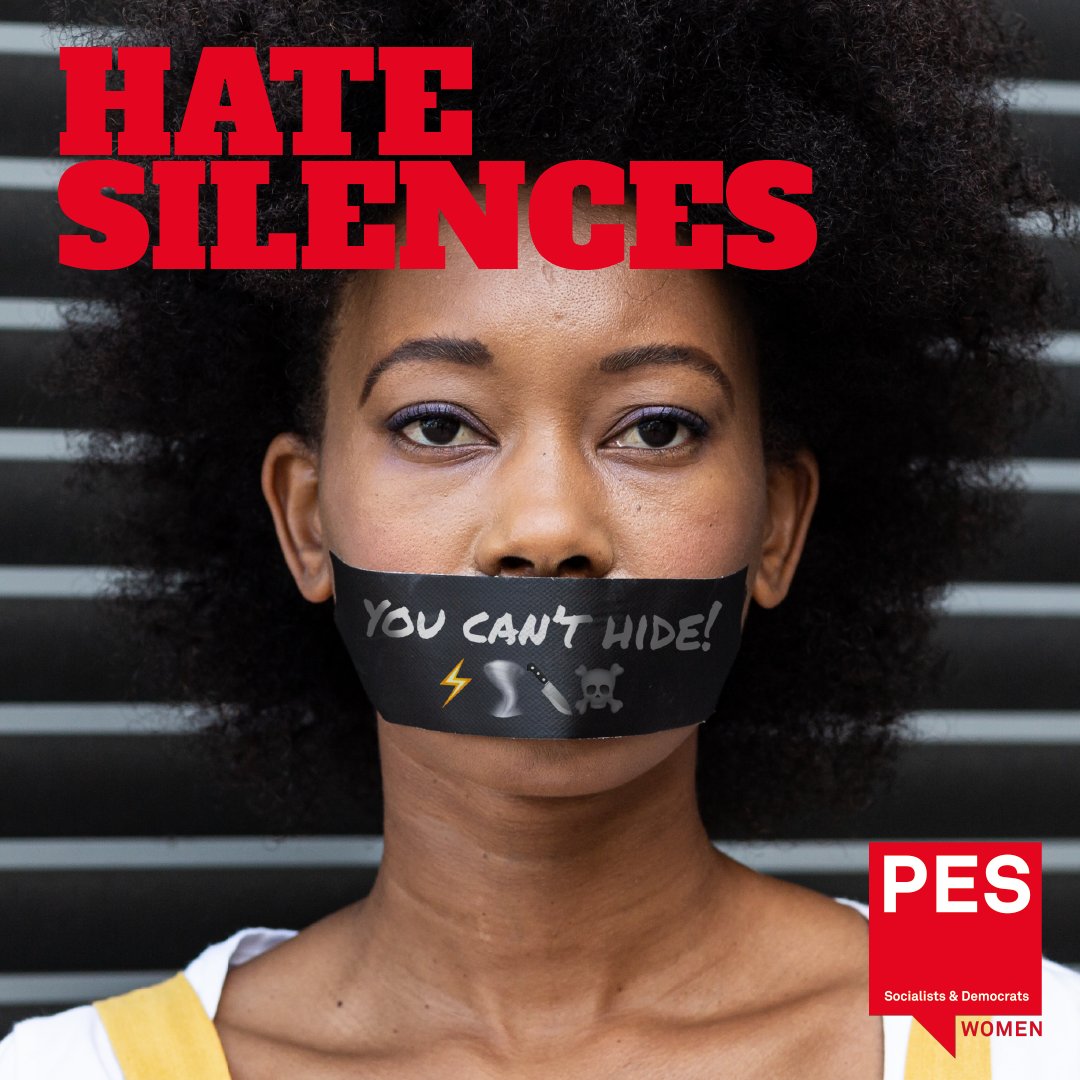 Hate Speech Silences Women.

In the run up to the EU Elections in June 2024, we must call out the hate speech and violence that women in politics face. Women must not be silenced.

#HateSilences
#AmplifyWomenVoices
#NoHate