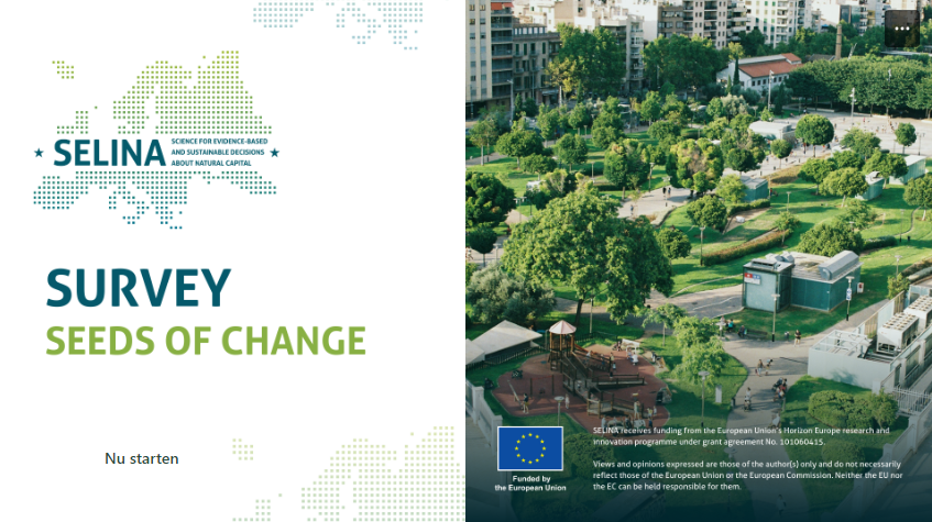 VITObelgium's tweet photo. Passionate about integrating #biodiversity into society? 🌱 Join the quest for transformative change with the @SELINAHorizonEU project! Share your nature-inspired initiatives and make a difference. 
📝https://t.co/VCIdYMPE2F https://t.co/OFQRUQhQHi