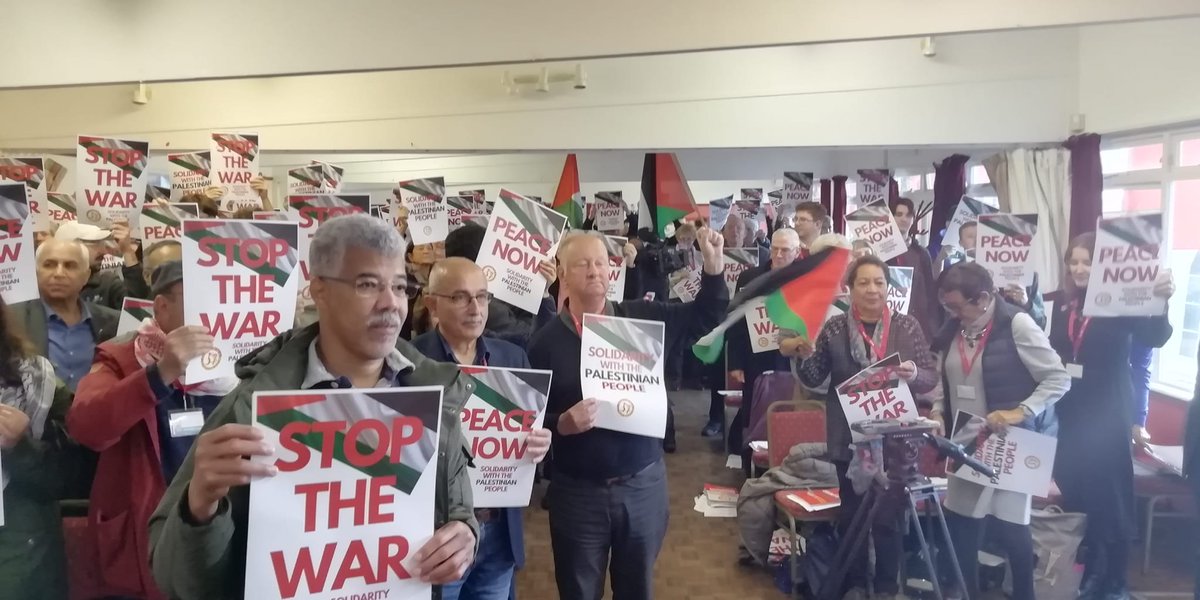 OxBrksCPB's tweet photo. Our @CPBritain 57th congress ended yesterday.
Members left with a strong sense of unity and purpose to engage in the struggles ahead
We showed solidarity to our Palestinian comrades for a #FreePalestine
Through unity, the working class is unstoppable.
#ForwardToAUnitedFront https://t.co/jFMVcRTIb6