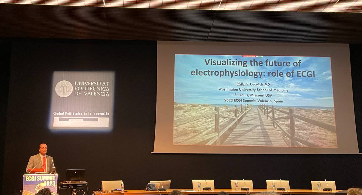 ecgisummit's tweet image. Now, the renowned physician Philip S Cuculich @DoctorPhillEP is sharing his view of the future of electrophysiology and the role of #ECGI #ECGISUMMIT2023