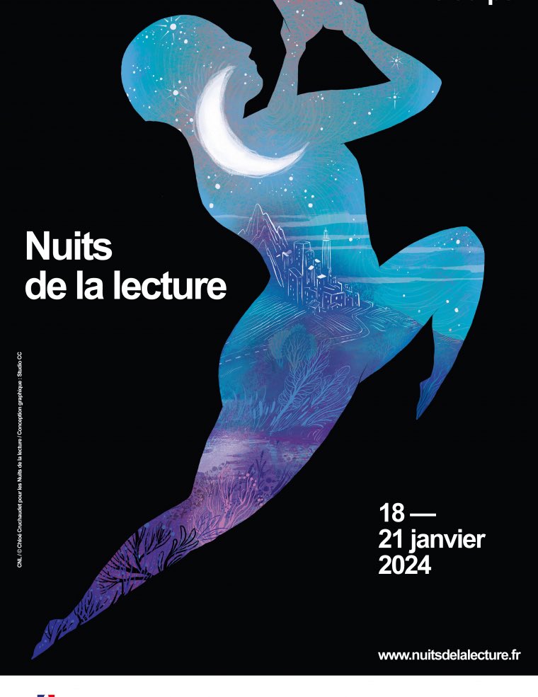 Julie Laffont (@julie_laffont) on Twitter photo Les prochaines Nuits de la lecture, organisées par <a href="/LeCNL/">CNL - Centre national du livre</a>, se tiendront du 18 au 21 janvier 2024 au cours de quatre soirées. Elles seront cette année sur le thème du corps.
#plaisirdelire📚
<a href="/actoulouse/">Académie de Toulouse</a> <a href="/PVenck/">Philippe Venck</a> Les prochaines Nuits de la lecture, organisées par <a href="/LeCNL/">CNL - Centre national du livre</a>, se tiendront du 18 au 21 janvier 2024 au cours de quatre soirées. Elles seront cette année sur le thème du corps.
#plaisirdelire📚
<a href="/actoulouse/">Académie de Toulouse</a> <a href="/PVenck/">Philippe Venck</a>