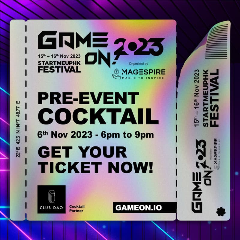 offchainglobal's tweet image. After an exciting round of events in #HongKong from ETH Hong Kong, #HongKongFintechWeek2023 and of course #ApeFest2023 by Animoca Brands - here comes Game On! 2023 🔥(see @gameonsummit for details) 

RSVP to our pre-event drinks &amp;amp; networking 👉lu.ma/du4bxmtz