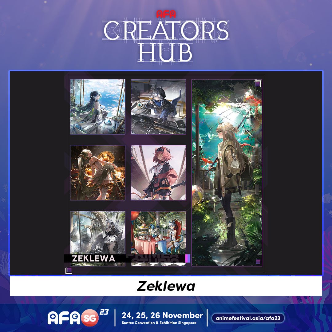 I'll be at AFA Singapore in 2 weeks, please come by hehe