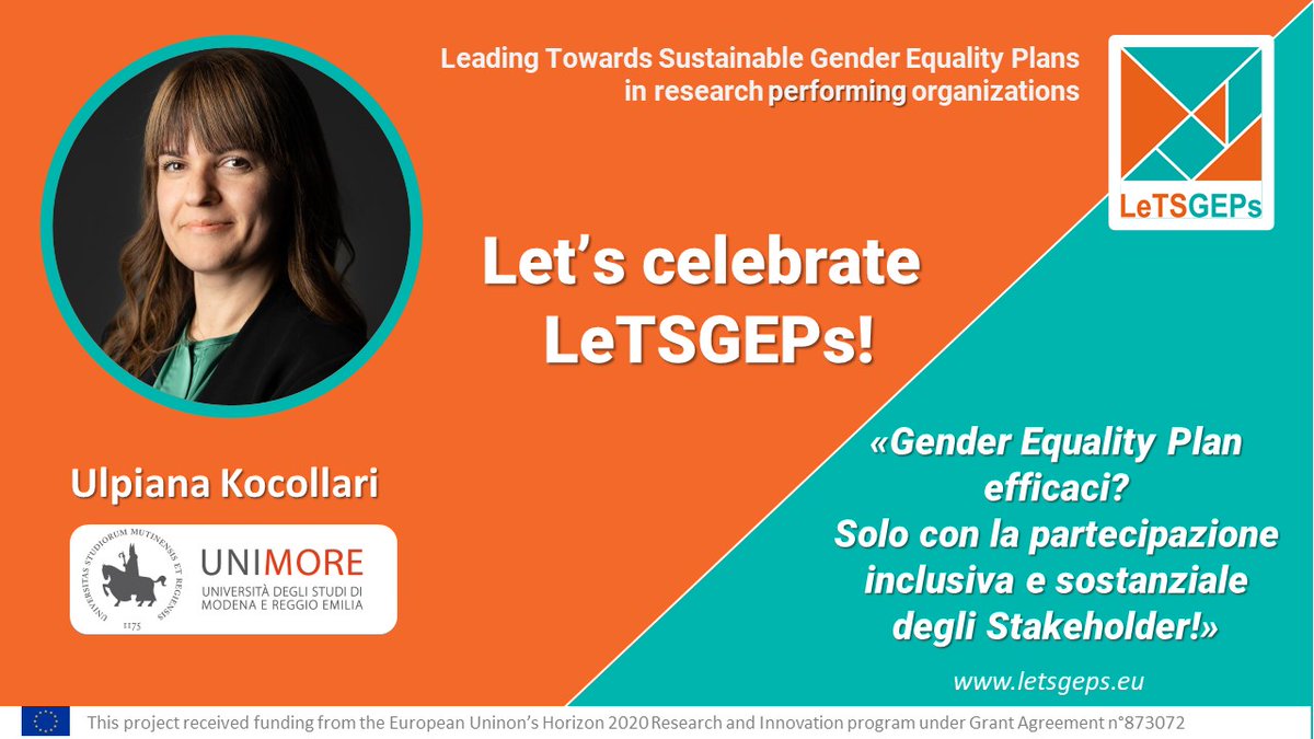 letsgeps's tweet image. 📢Festeggiamo #LeTSGEPS! Nel📽️La nostra Prof.ssa @ulpixx di @UNIMORE_univ spiega gli stakeholder nei GEP e vi invita alla Conferenza finale congiunta di #LeTSGEPs e @CaliperEu il 23 Nov 2023. Vieni? Visita LeTSGEPs. eu 
@REA_research @HorizonEU 
youtu.be/I3Me9rIMas8