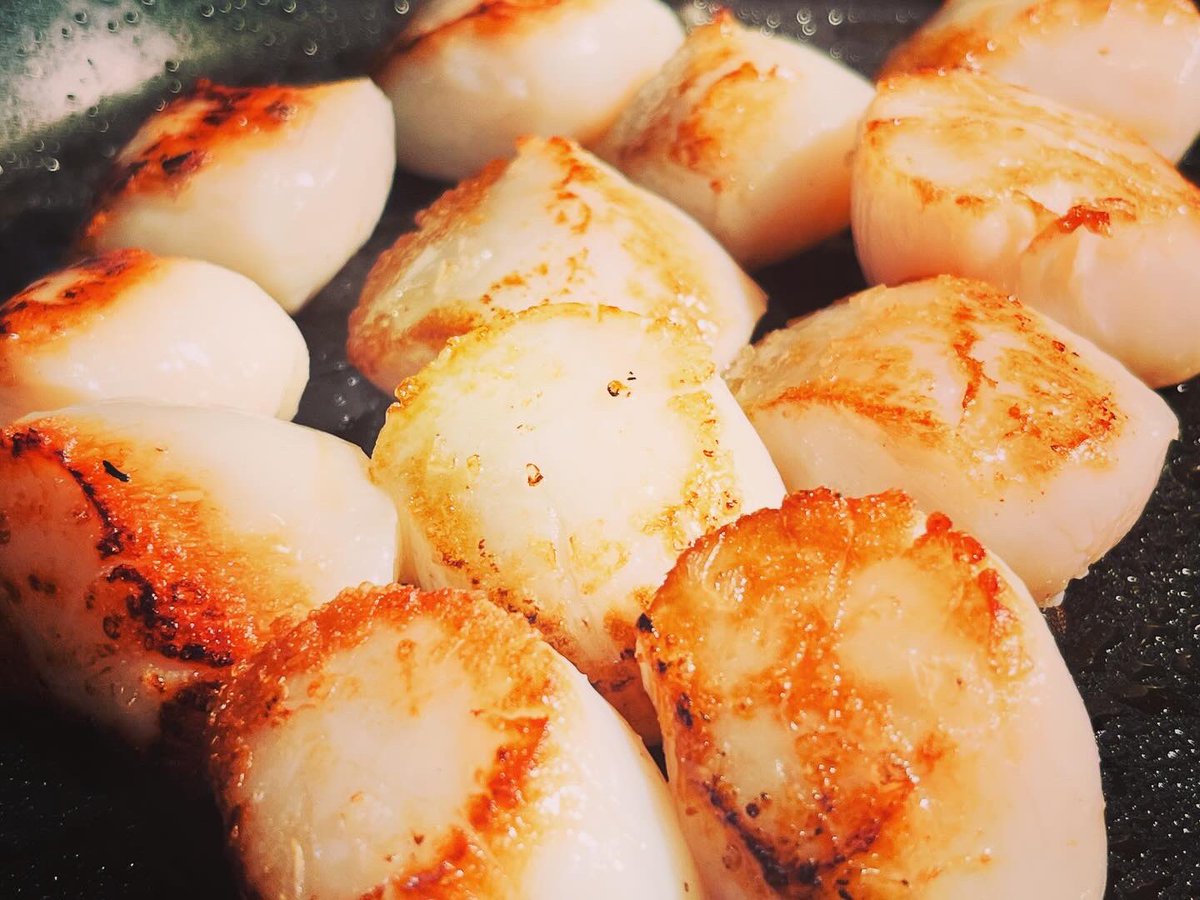 Here in jersey we have some of the most fertile Scallops beds in the world !! <a href="/SumasRestaurant/">Sumas Restaurant</a> we are fortunate to be part of @jerseyhanddived movement! 

World class  scallops and here’s proof!