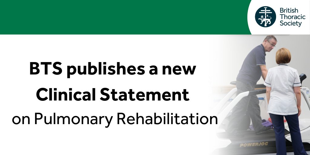 In case you missed it: BTS published a Clinical Statement on Pulmonary Rehabilitation. Building on the 2013 BTS Guideline for Pulmonary Rehabilitation in Adults, it addresses developments in research and technology since this time. Access the statement: bit.ly/3PURAtS