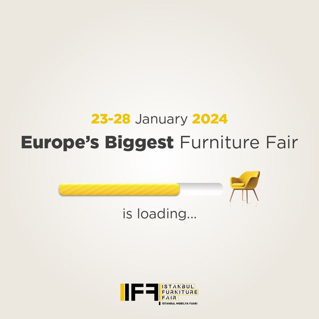 Avrupa'nın en büyük mobilya fuarına davetlisiniz!
📍 TÜYAP İstanbul Fuar ve Kongre Merkezi - İstanbul Fuar Merkezi
📍 TÜYAP İstanbul Fair, Convention and Congress Center - İstanbul Expo Center
🗓 23-28 January 2024
Online davetiye:
istanbulmobilyafuari.com
