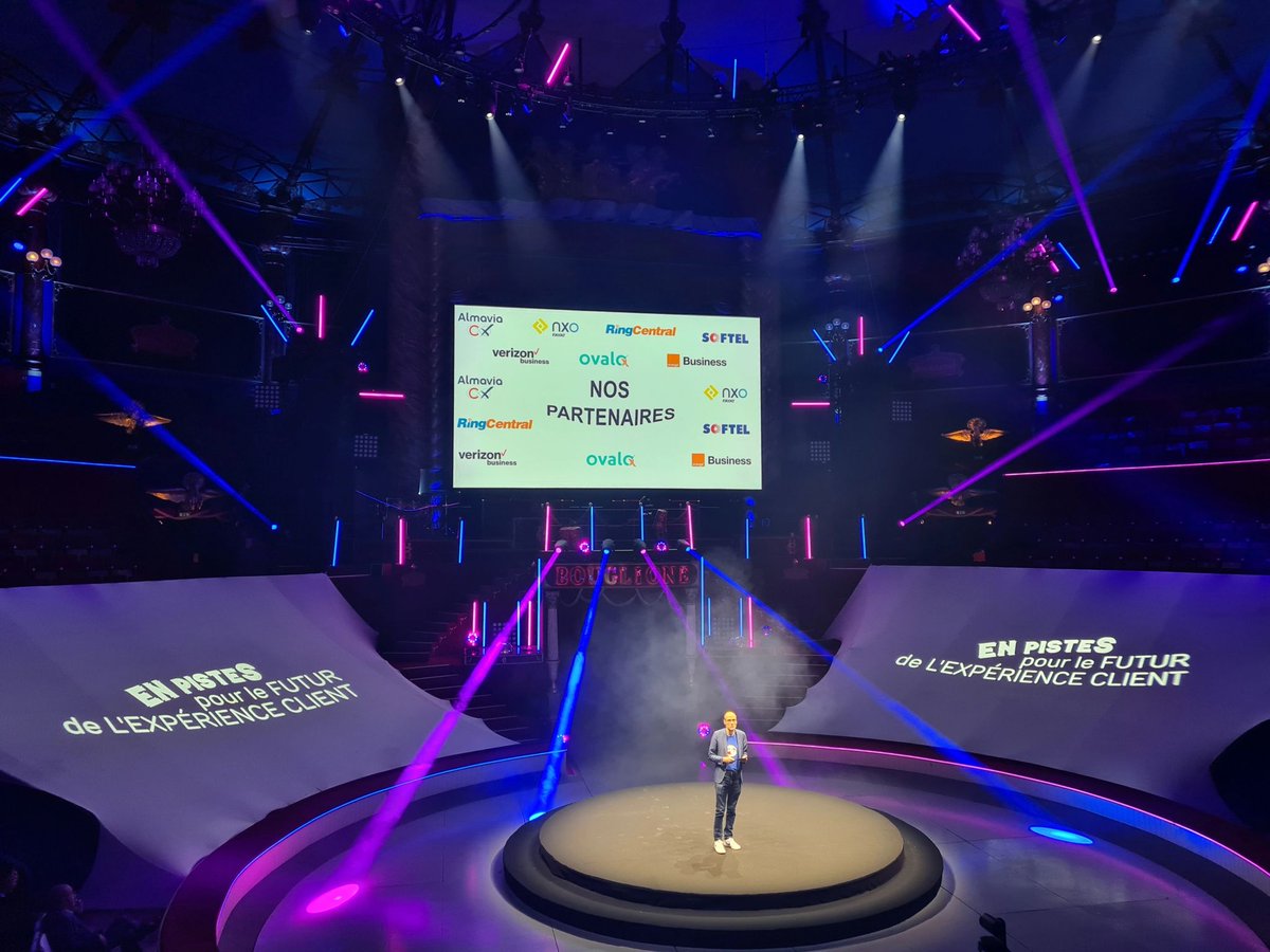 AlmaviaCX's tweet image. Nous y étions !
Quelle journée sensationnelle sous le chapiteau Le @CirquedHiver pour la conférence @NICELtd Interactions Paris 2023 ! 
Sans surprise, l'#IA était au rendez-vous, sans oublier l'invité d'honneur Frederic Michalak. #AlmaviaCX était au cœur de l'événement.