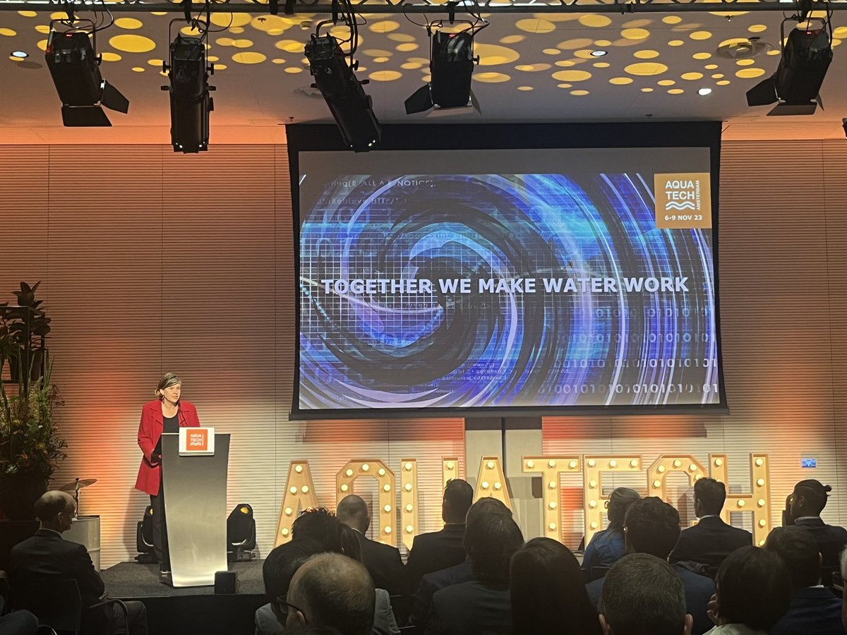 60Heinstein's tweet image. Today kickoff of #Aquatech and #AIWW2023  #Amsterdam #Water #innovation #WaterTech