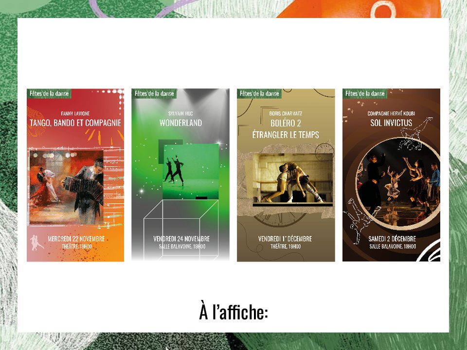 [ Lancement des Fêtes de la Danse ]

Danse contemporaine, hip-hop, tango ...
#danse #spectacle #culture #saintomer #agglocapso #hautdefrance