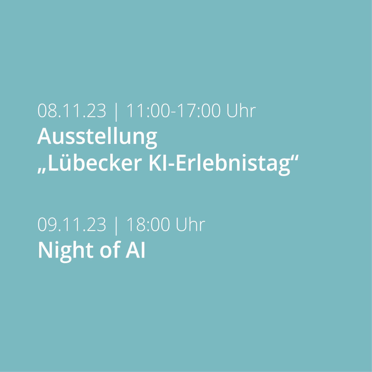 mDigitalSH's tweet photo. Wir sind bei der #WocheDerKI in Lübeck gleich mit und auf mehreren Veranstaltungen dabei. Das vollständige Programm finden Sie hier: https://t.co/W5TodPvx68 Wir freuen uns Sie zu sehen. 

#KI #AI #künstlicheIntelligenz https://t.co/BfEaVtSeue