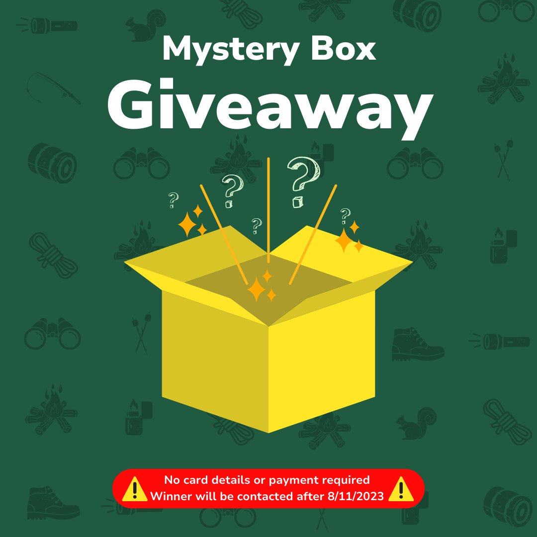 One lucky winner will receive a Scout mystery bundle.

RULES:
👉Like and retweet this post 
👉Share a scouting-inspired activity you enjoy doing outdoors
🏆 Entries close at 23:59 on Wednesday, 8/11/23. UK only.
📢Winner will have 36 hrs to reply, or we'll choose a new one.