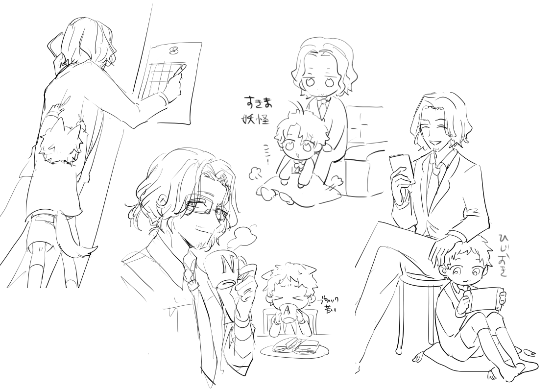 tirami_log's tweet photo. ニックと甥のアーニーの日常みたいなやつの落書き集結 https://t.co/VTfzIYmMEc