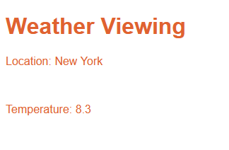 For my first project I created a web app connecting to WeatherAPI. Now I don't need to check the weather news anymore.