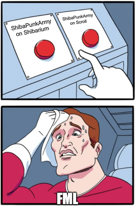 PunkSwap DEX (@punkswapdex) on Twitter photo The decision will be hard👀🤔⚡
Which one will you choose?✨
t.me/ShibaPunkArmy
<a href="/PunkSwapDEX/">PunkSwap DEX</a> #ScrollMainnet #ScrollZKP #Scroll_ZKP #Scrollers #scroll #ScrollandPlay #BuildWithScroll #Shibarium #BONE #SHIBARMY #SHIBARMYSTRONG The decision will be hard👀🤔⚡
Which one will you choose?✨
t.me/ShibaPunkArmy
<a href="/PunkSwapDEX/">PunkSwap DEX</a> #ScrollMainnet #ScrollZKP #Scroll_ZKP #Scrollers #scroll #ScrollandPlay #BuildWithScroll #Shibarium #BONE #SHIBARMY #SHIBARMYSTRONG