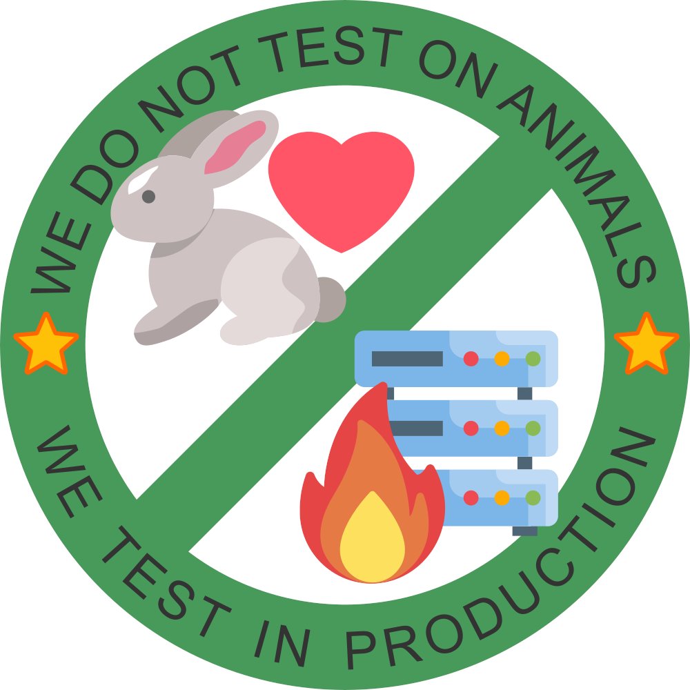 PR0GRAMMERHUM0R's tweet photo. weDoNotTestOnAnimalsWeTestInProduction https://t.co/jyra1hFbCE https://t.co/fv6kmEzhbw