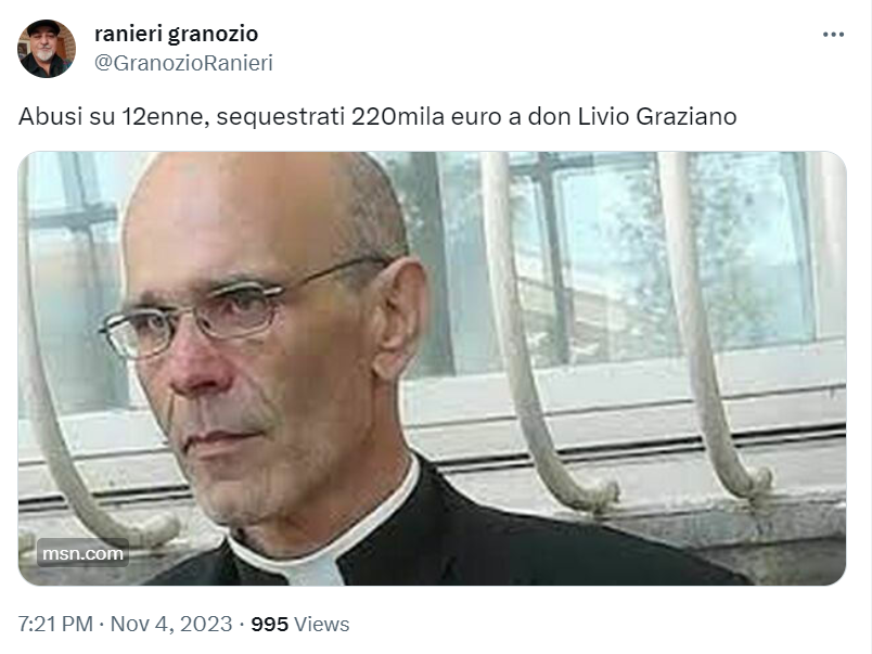 GuidoSailor65's tweet photo. @ilgiornale @ilgiornale
Al cardinale bisognerebbe ricordare che Dio ha creato l'uomo, la donna ed i #pretipedofili.
Adesso come la mettiamo? https://t.co/s98ORxOosd