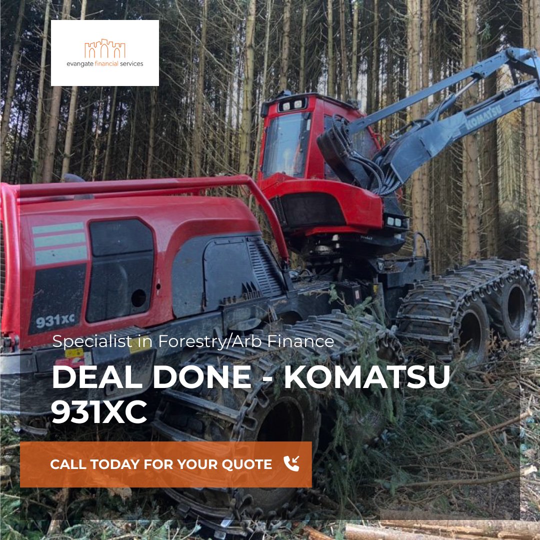 🌳 Foresty Finance 🌳

We are delighted to have financed this Komatsu 931XC.  If you are considering a new purchase, please do not hesitate to get in touch.

☎️ 0800 488 0230 
💻evangatefs.com/forestry-finan…

#Forestry #Arb #Komatsu #Forwarder