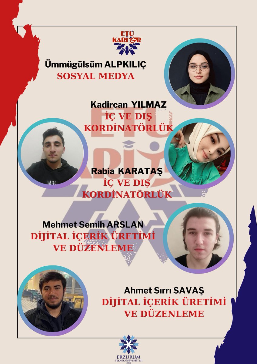 ETÜ Kariyer Kulübü olarak yeni dönem yönetim ekibimiz.✨