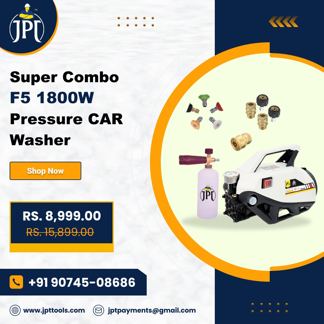 JptTools's tweet photo. JPT Heavy Duty New 2400W 220BAR F8 Pressure Washer! 💦🔥
For More Information Visit These:- https://t.co/g2ZMFvLFyH
Contact Us About The Product Or Service:- 📷 90745-08686
.
.
#carwash #home #Sales #PressureWasher #HighPressureCleaning #HeavyDutyCleaning #PowerfulCleaning https://t.co/5UpjOBrBgF