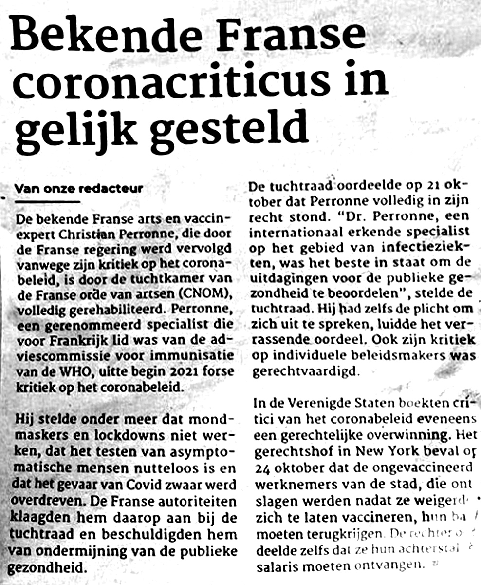 Dit zullen Rutte en kornuiten niet fijn vinden. De waarheid komt langzaam maar zeker naar buiten.