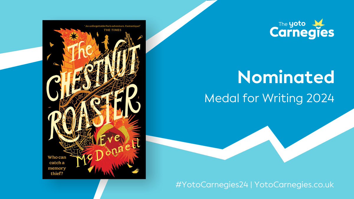 I want to bottle this moment! I’m so grateful to the librarians who championed #TheChestnutRoaster & nominated it for a Carnegie Medal. I can’t tell you what this means. Thank you! 🙏 Congrats, everyone - winners, all! @EveryWithWords @carnegiemedals #YotoCarnegies24 #AuthorDream