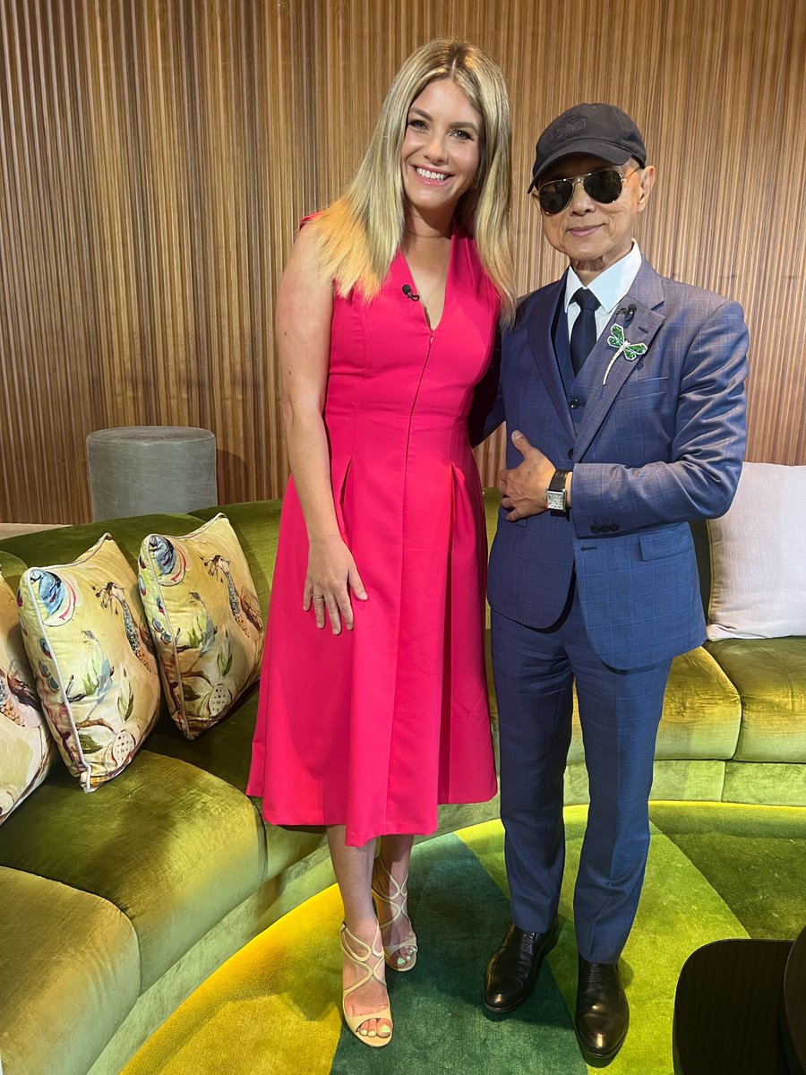 Interviewed the lovely Professor Jimmy Choo for <a href="/9NewsPerth/">9News Perth</a>, wearing my Choos, of course. Catch the story tonight at six.