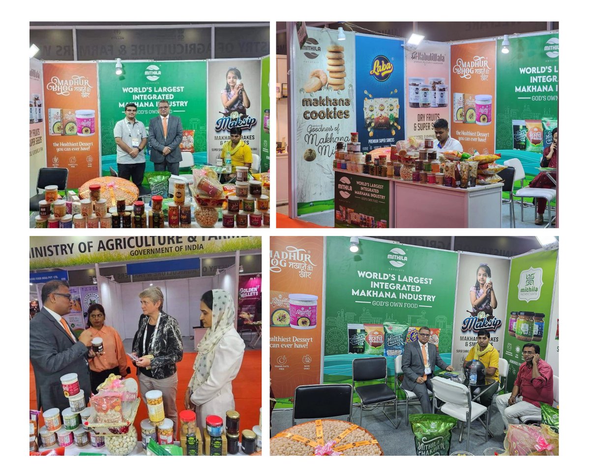 Catch the glimpses of MANAGE-CIA incubated #startups Mithila Naturals & Tribe Grown supported under RKVY-RAFTAAR program participated in World Food India 2023 at Pragati Maidan, New Delhi #worldfoodindia2023 #manage #Agristartup