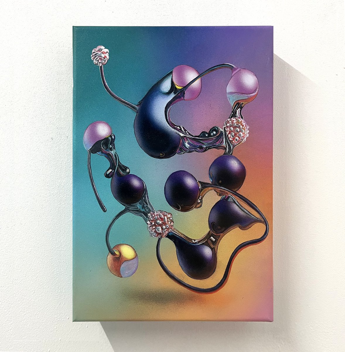 You Know The Vibe (2023)
Acrylic on Canvas, 20cm x 30cm

A new painting for a forthcoming show, one of my collaborations with AI text-to-image generation. 

#aiart #generativeart #luxuryinteriors #coolinteriors #synthwave #electronics #newabstraction #contemporarypainting