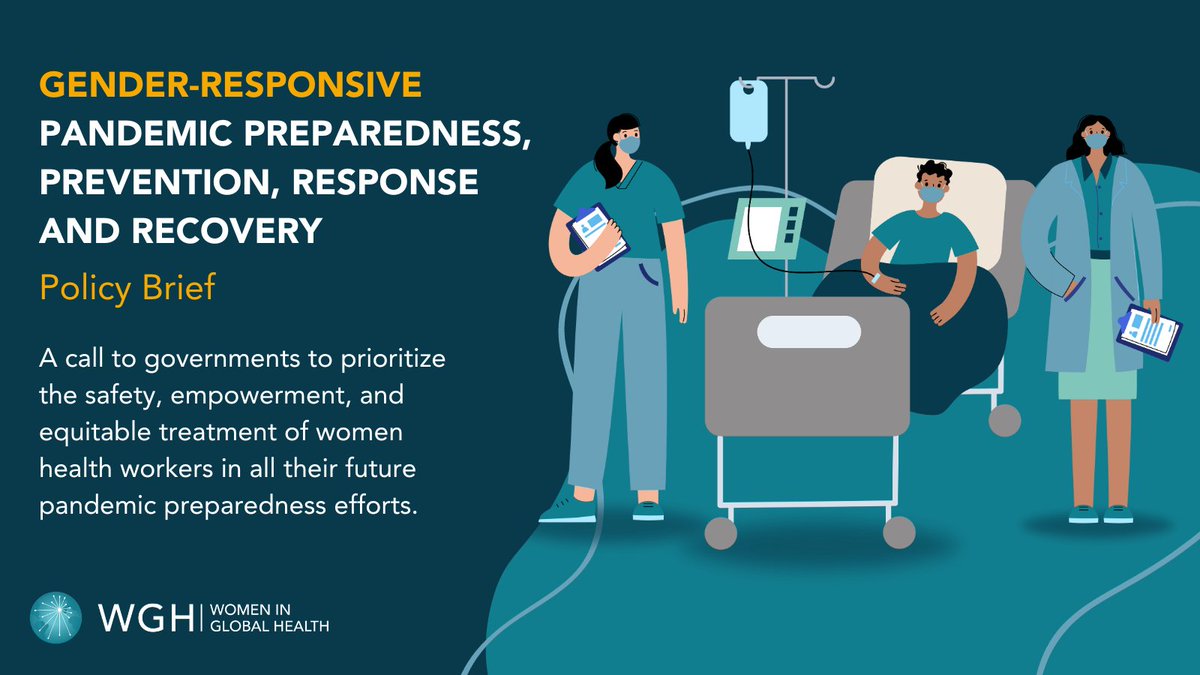 📢 We must learn from #COVID19 It's time for governments to prioritize the safety, empowerment, and equitable treatment of women health workers in pandemic preparedness. Explore @womeninGH's blueprint for gender-responsive pandemic #PPRR 🗺️ 👉womeningh.org/gender-respons…