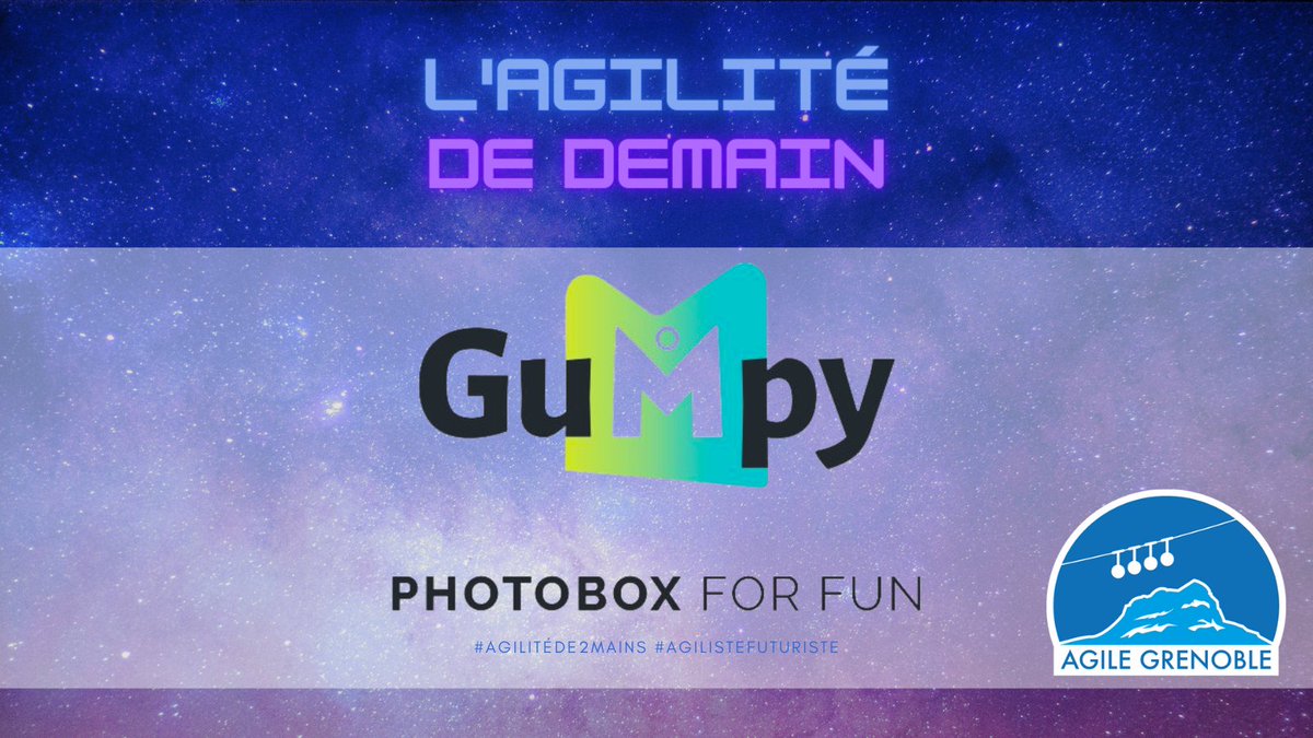Souriez, vous êtes photographiés 📸 
Gumpy Photobox For Fun, la photobox made In Rhône-Alpes, sera présente à Agile Grenoble pour vous permettre de rentrer avec des photos souvenirs (numériques 💚 ou physiques 🖼️). 

Pour plus d'infos : gumpy.fr