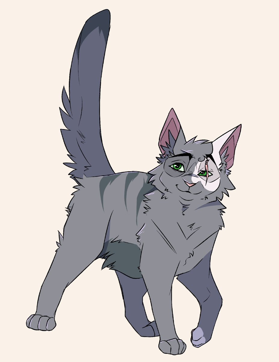 i revive this account only to post my niece’s warrior cat oc stormytooth