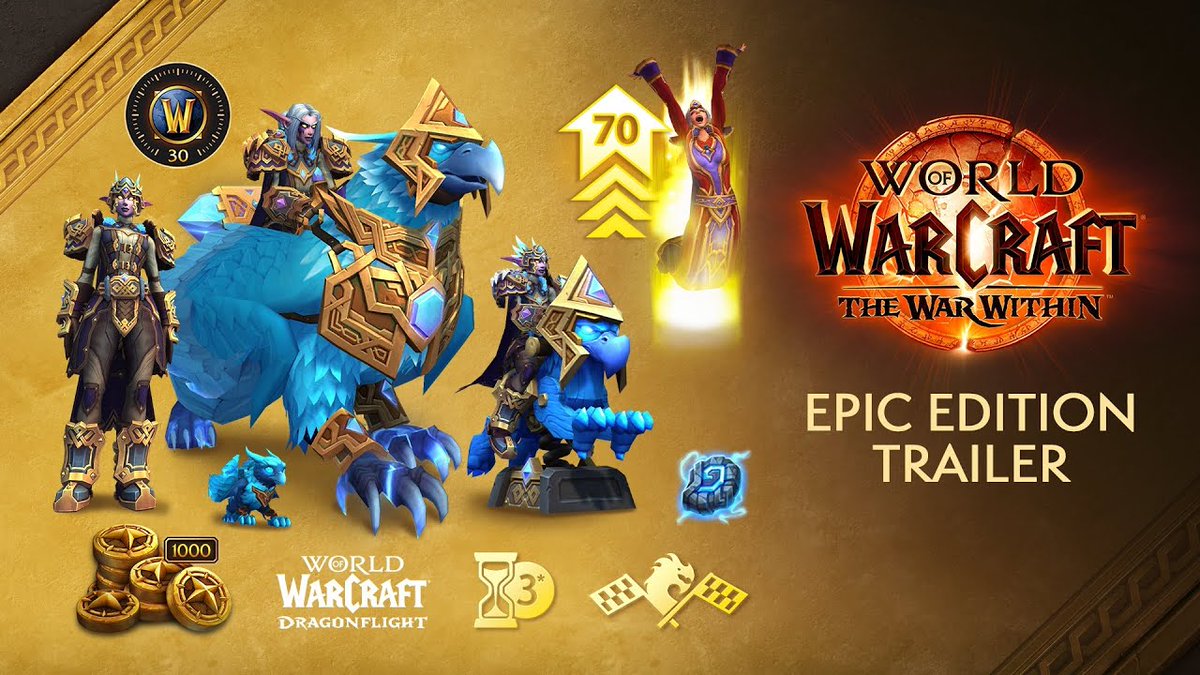 Hasanfakhereld1's tweet image. THE WAR WITHIN EPIC EDITION GIVEAWAY!🔴
#Blizzcon is over: it's time for the FUTURE of WoW! To win:

Follow! ⬆️
Like! ❤️
Retweet! 🔁
5 Winners drawn randomly!