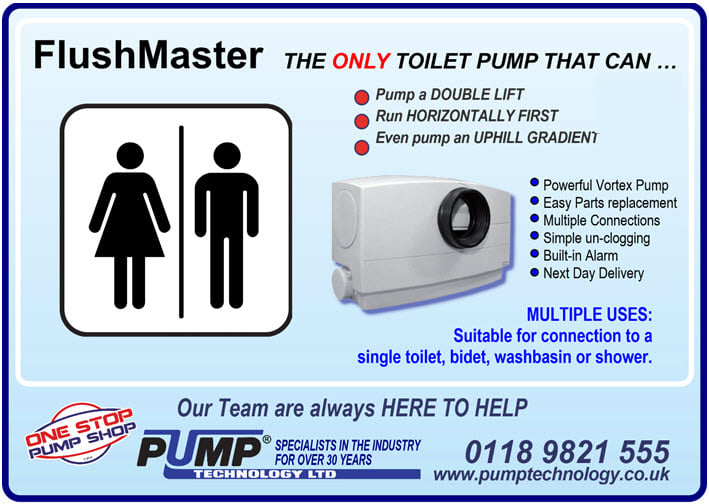 Installing a washroom in a garden office, granny annexe or garage conversion with potential gravity feed issues? Flushmaster has the answer. Lifting waste vertically, double lifts and uphill making it a universal unit Visit pumptechnology.co.uk/pump-products/… #Pumps #FlushMaster