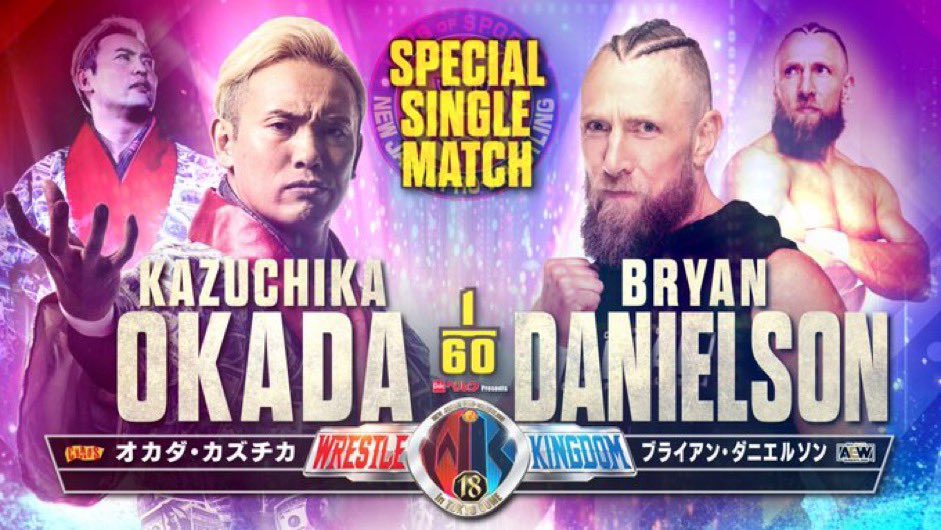 When Okada Vs Danielson 1 was announced at AEWxNJPW Forbidden Door, I immediately said I thought they’d run it back at WrestleKingdom.

The crowd in Toronto was amazing for it, but I feel like it’s the perfect style of match for a Tokyo Dome crowd.

I’m hyped.