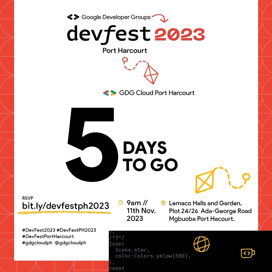 techphc's tweet image. It's 5 days to go!
There is an amazing line of speakers, panel sessions and breakout session.
Register - bit.ly/devfestph2023
#DevFest2023 #DevFestPH2023 @gdgcloudph