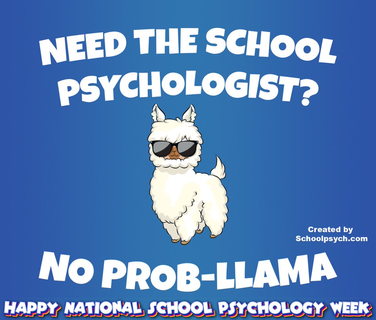 It’s Day 1 of National School Psychology Week! Schoolpsych.com has created 10 images for NSPW, which can be found in the resources section of the website. Wishing every school psychologist a wonderful week🙌