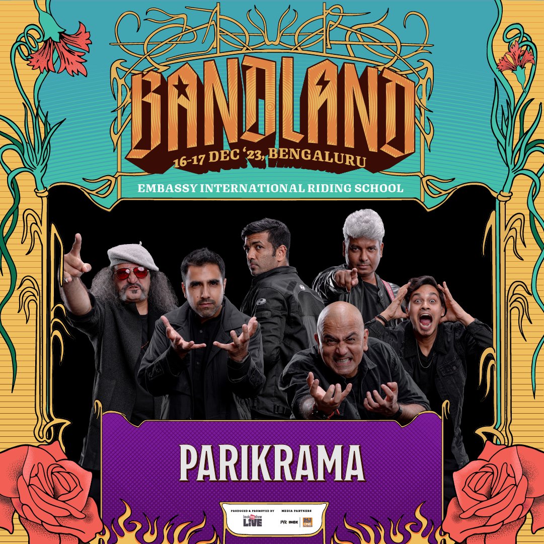 Bandland (@bandlandindia) on Twitter photo A mesmerising blend of classic rock’s timeless allure & rich tapestry of Indian influences, <a href="/parikrama/">p a r i k r a m a</a> has been a trailblazer in India & the global circuit for past 3 decades.
Witness high voltage Indian fusion rock like no other at #Bandland.
Tickets: bandland.in A mesmerising blend of classic rock’s timeless allure & rich tapestry of Indian influences, <a href="/parikrama/">p a r i k r a m a</a> has been a trailblazer in India & the global circuit for past 3 decades.
Witness high voltage Indian fusion rock like no other at #Bandland.
Tickets: bandland.in