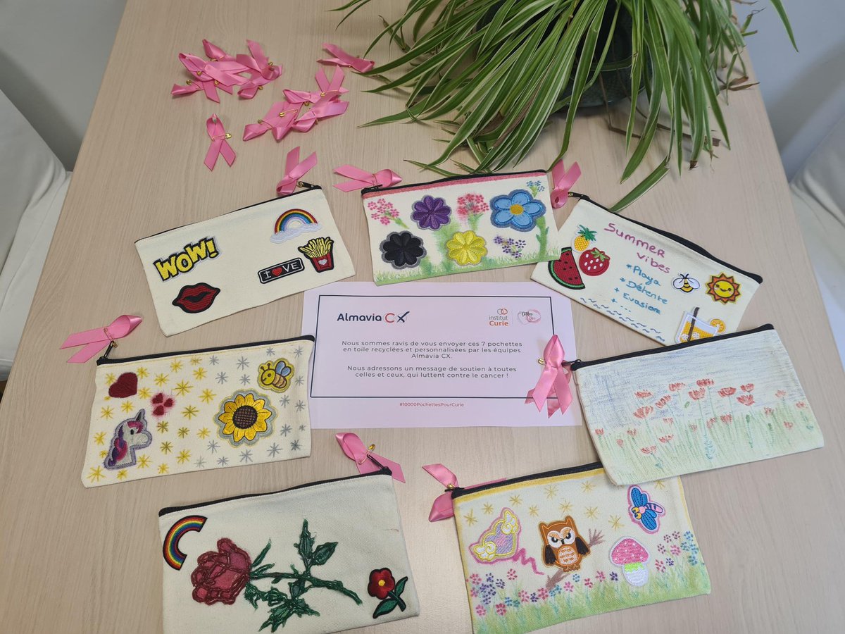 AlmaviaCX's tweet image. #SENSIBILISATION🎗️
Le mois d'octobre a pris fin... Et à l'occasion d’#OctobreRose, #AlmaviaCX a souhaité s’engager aux côtés de l'@institut_curie pour soutenir les femmes atteintes de cancer du sein, et contribuer au défi #1000PochettesPourCurie 👏