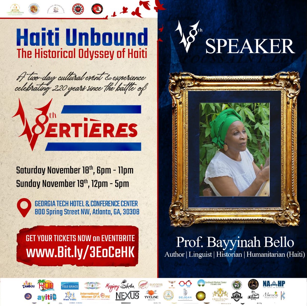 What is our contributions in today’s challenge Haiti is facing? As we remember the sacrifices of our heroes think about where we are now. Professor Bayyinah Bello will be amongst the outstanding speakers of that event. See you there all! #AgentsOfHope #HaitiWillRiseAgain