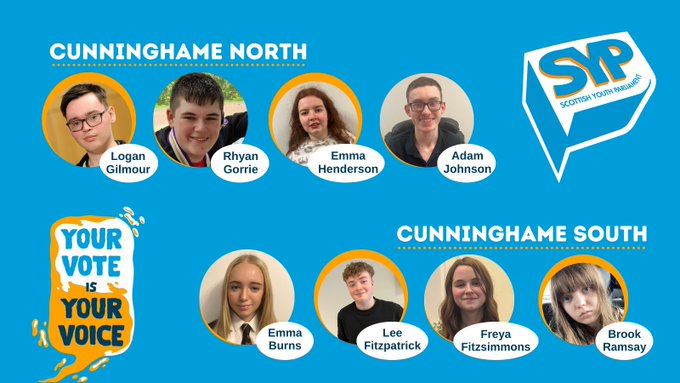 Voting Now Open!! Don’t miss out! Get your voice heard! #vote in the Scottish Youth Parliament elections for the opportunity to make a real difference on issues that matter to you. #SYPVOTING #YouthVoice #VotesFORChange #YouthPower #NorthAyrshire